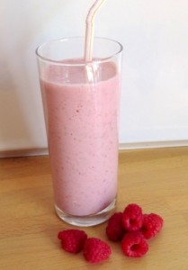 Raspberry refresher shake