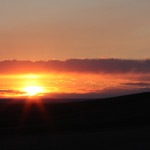 Sunset in Badlands